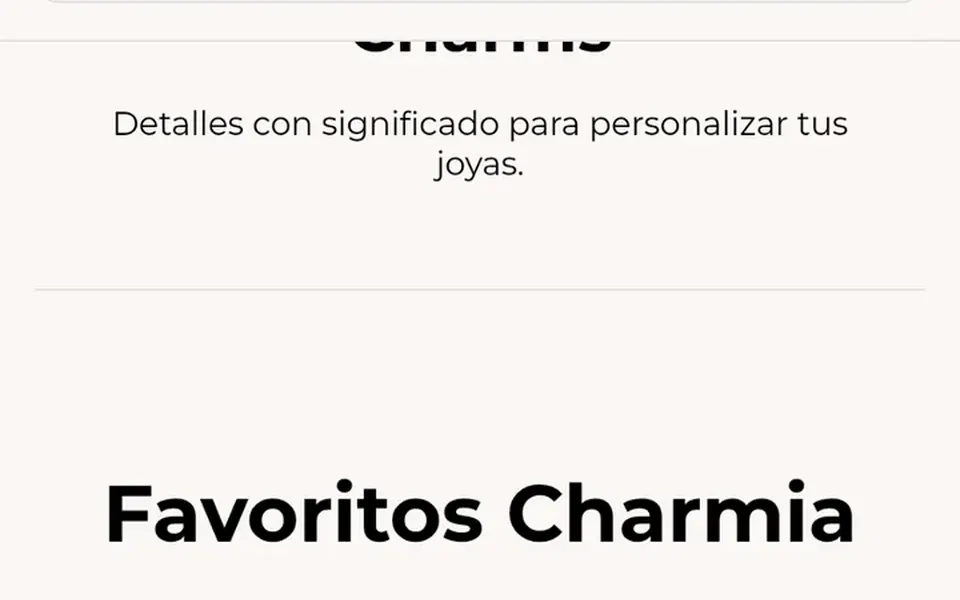 Vista del proyecto Charmia