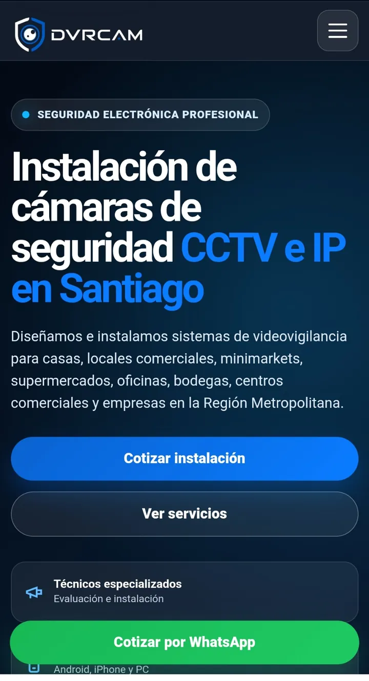 Vista móvil DVRCAM